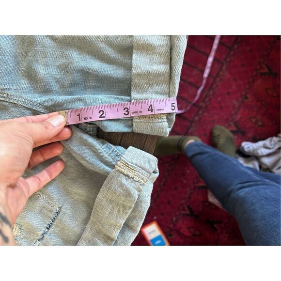 NWT New Old Navy Size 0 Regular Boyfriend denim Distressed shorts - Picture 7 of 9